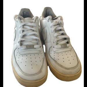 Nike Air Force One White Boys Size 7Y